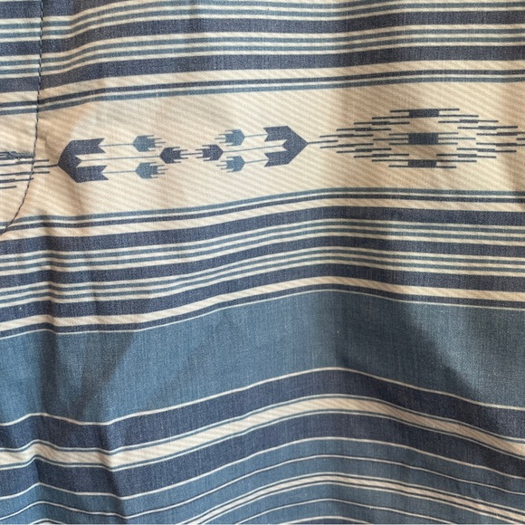 Faherty Board Shorts Swim Surf Tribal Blue Size 32 - Picture 5 of 8